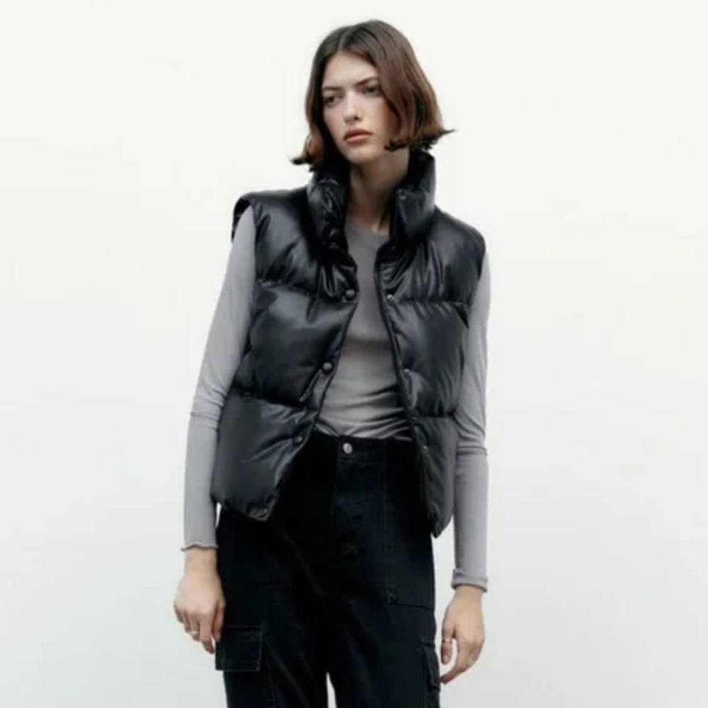Zara leather vest